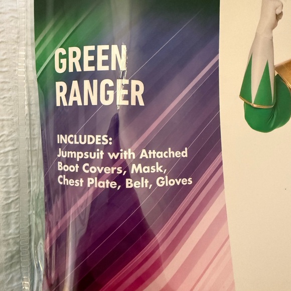 Power Ranger Green Ranger Adult Costume - Picture 2 of 2